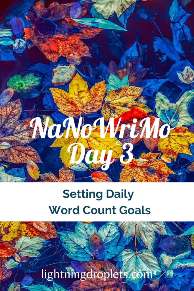 How to set Daily Word Count Goals Nanowrimo