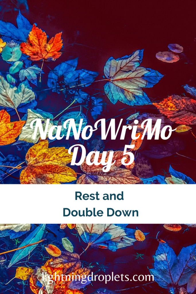 rest and double down nanowrimo how to take a break